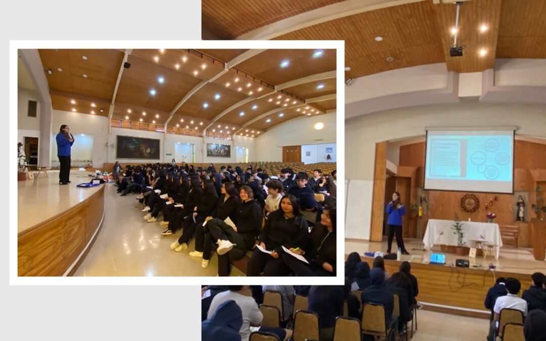 Estudiantes de I° Medio reflexionan sobre la Ley de Responsabilidad Penal Adolescente en charla formativa.