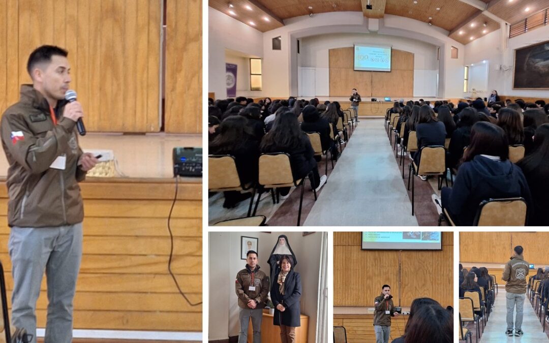 Formando jóvenes conscientes: Charla preventiva del OS7 de Carabineros.