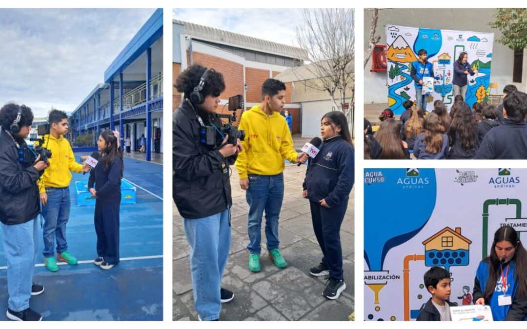 Nuestro colegio promueve la conciencia hídrica junto a Kyklos, Aguas Andinas y NTV