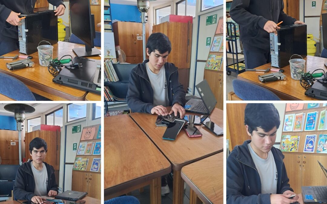 ECONOMÍA CIRCULAR CON SENTIDO SOCIAL: ESTUDIANTE DE III° MEDIO LIDERA PROYECTO DE RECICLAJE Y REPARACIÓN TECNOLÓGICA