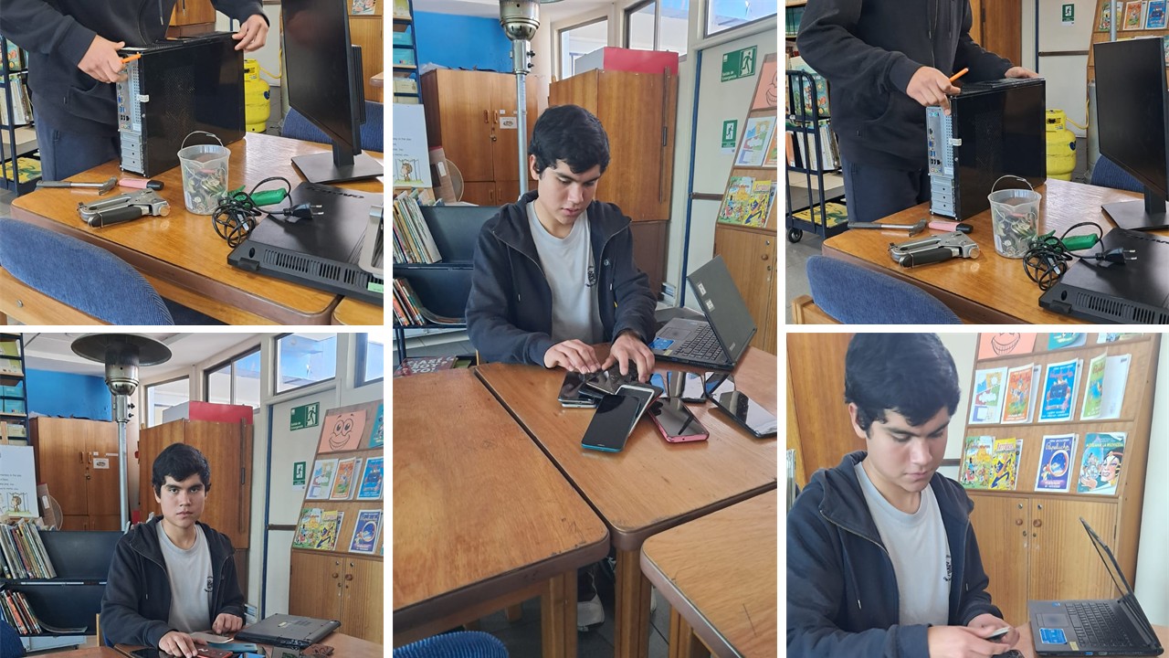 ECONOMÍA CIRCULAR CON SENTIDO SOCIAL: ESTUDIANTE DE III° MEDIO LIDERA PROYECTO DE RECICLAJE Y REPARACIÓN TECNOLÓGICA